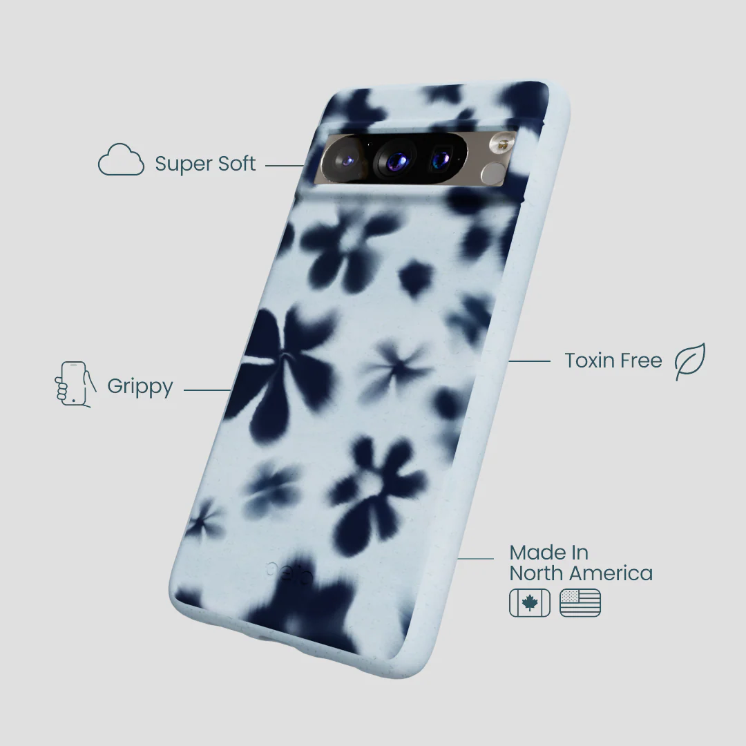 Powder Blue Hazy Daisies Google Pixel 8 Pro Case - Image 4