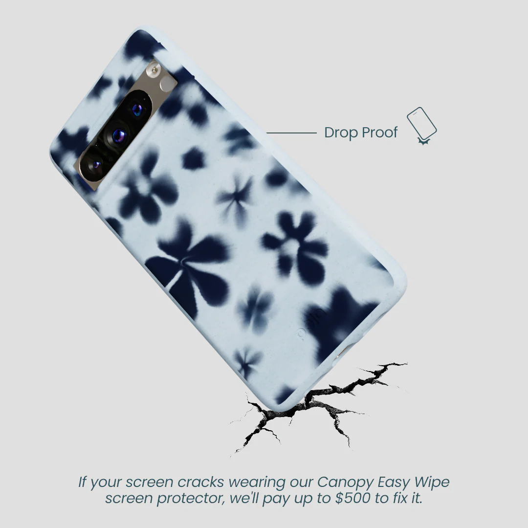 Powder Blue Hazy Daisies Google Pixel 8 Pro Case - Image 5
