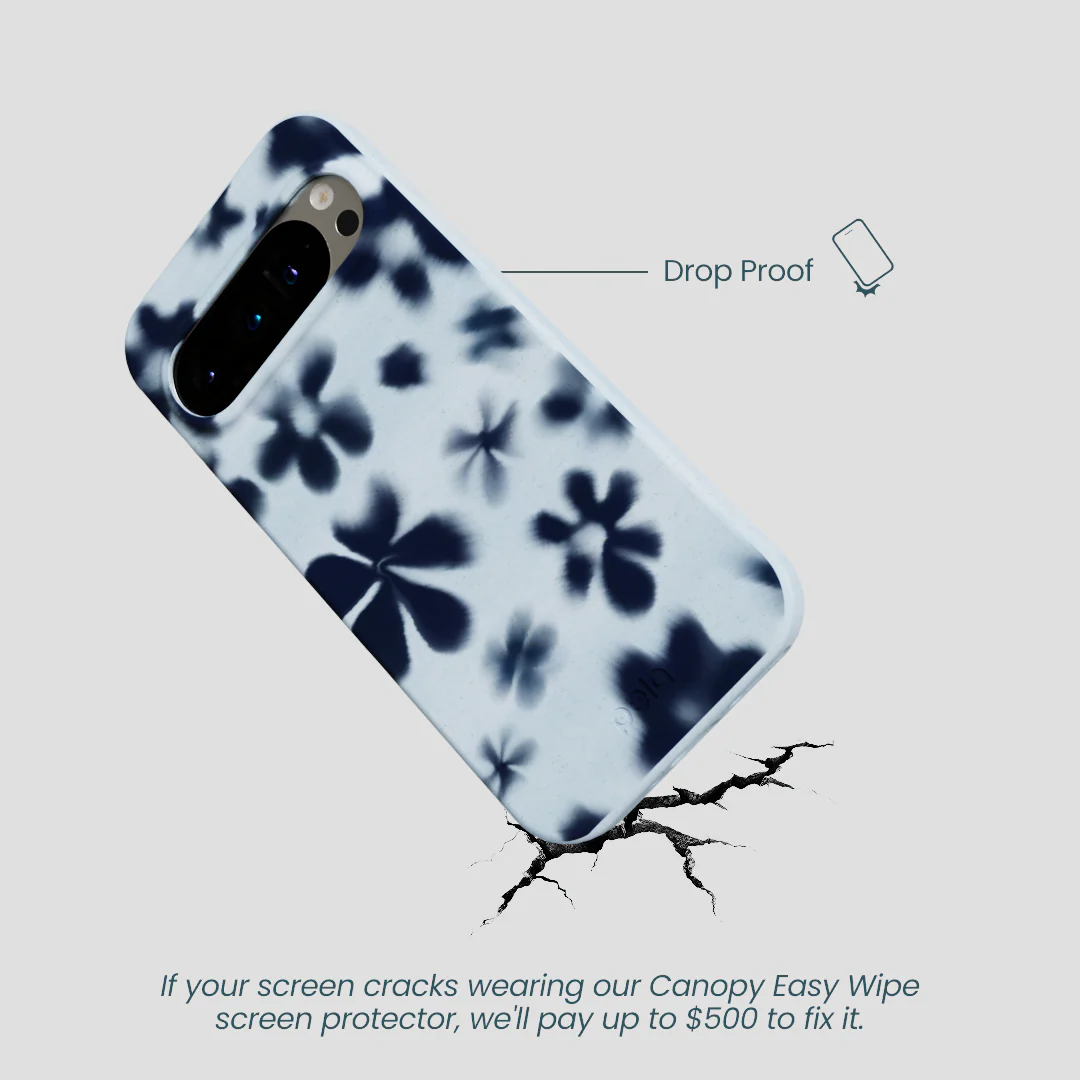 Powder Blue Hazy Daisies Google Pixel 9/9 Pro Case - Image 5