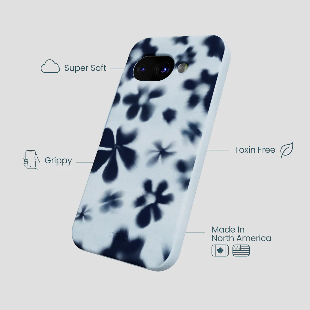 Powder Blue Hazy Daisies Google Pixel 9a Case - Image 4
