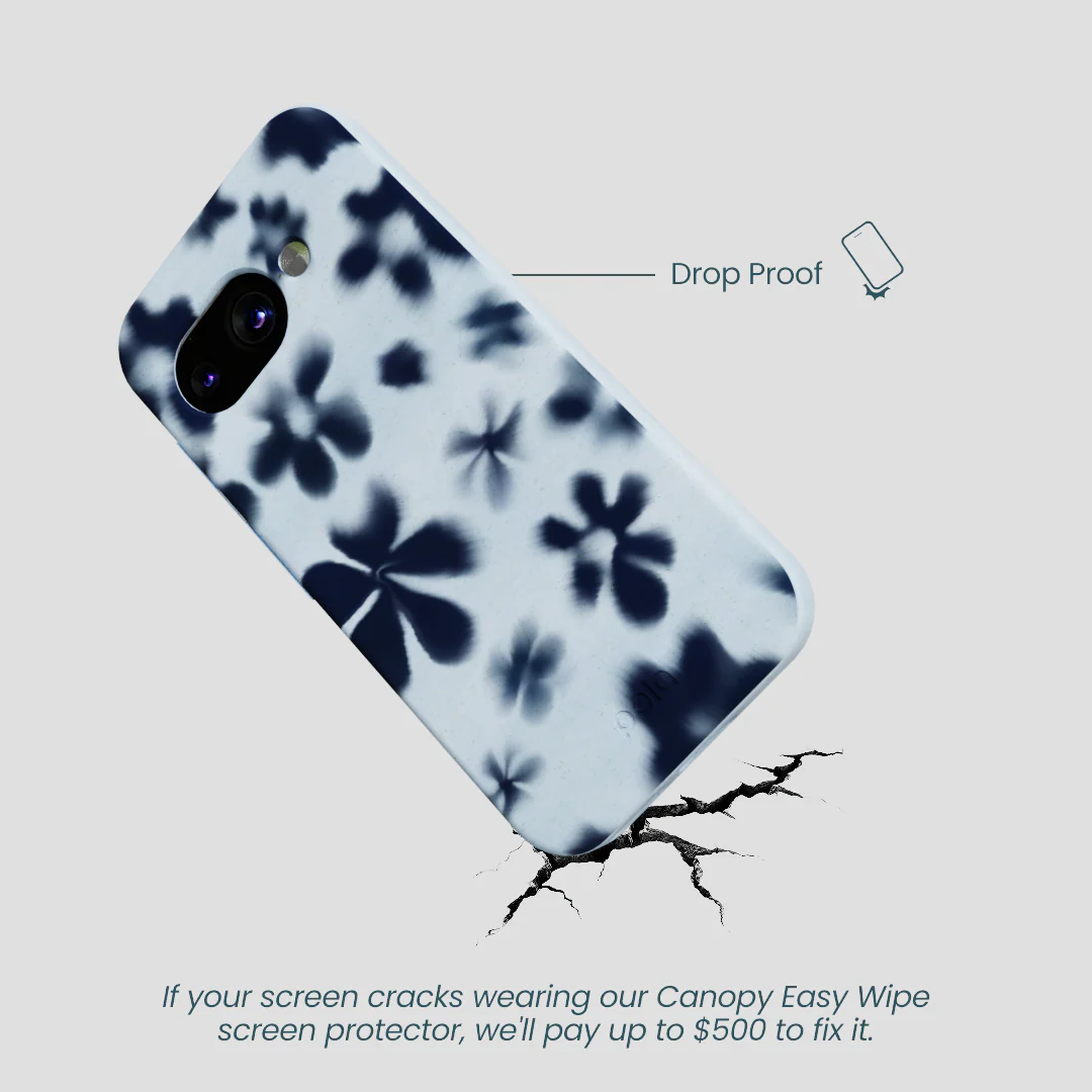 Powder Blue Hazy Daisies Google Pixel 9a Case - Image 5