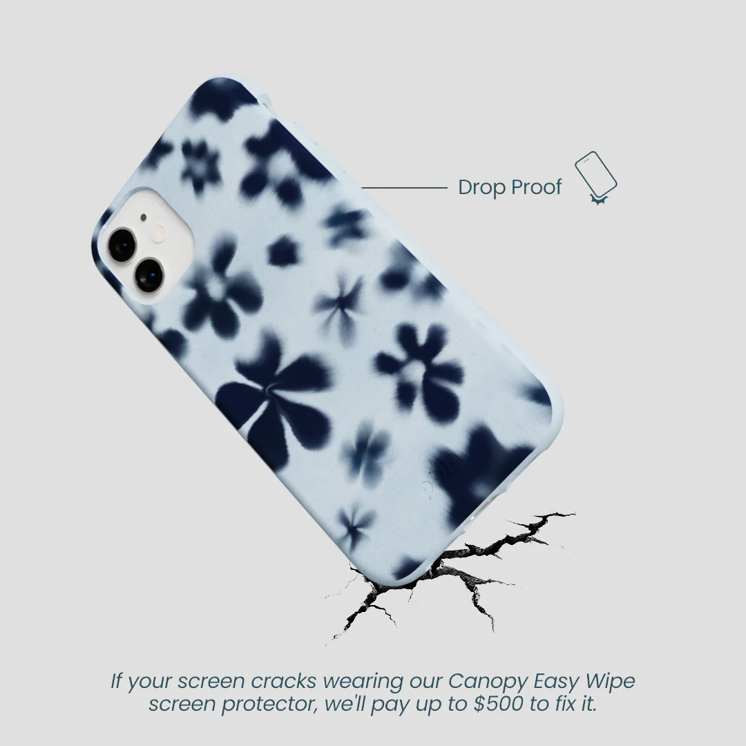 Powder Blue Hazy Daisies iPhone 11 Case - Image 5