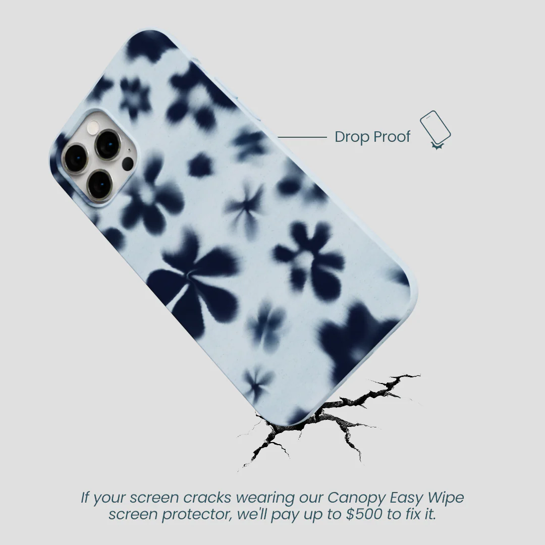 Powder Blue Hazy Daisies iPhone 12 Pro Max Case - Image 5