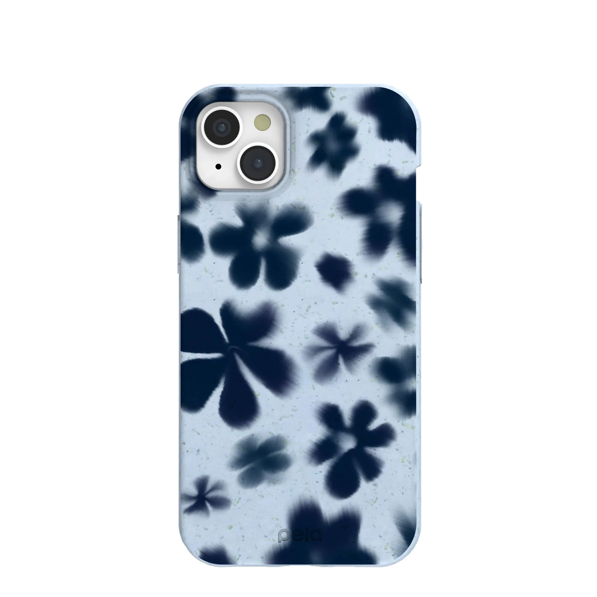 Powder Blue Hazy Daisies iPhone 15 Plus Case