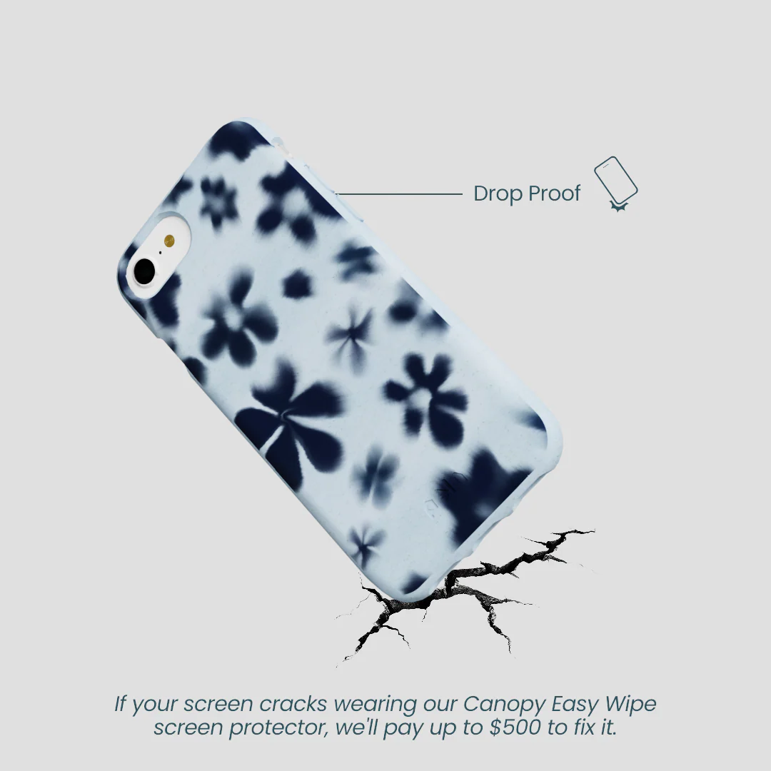 Powder Blue Hazy Daisies iPhone 6/6s/7/8/SE Case - Image 5