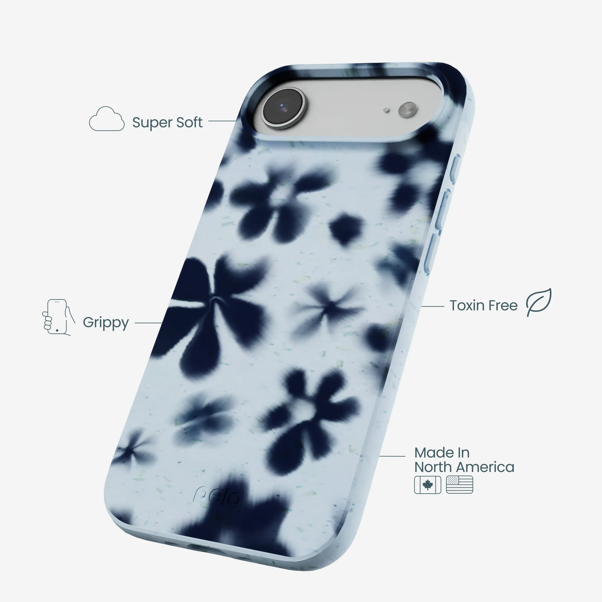 Powder Blue Hazy Daisies iPhone Air Case - Image 4
