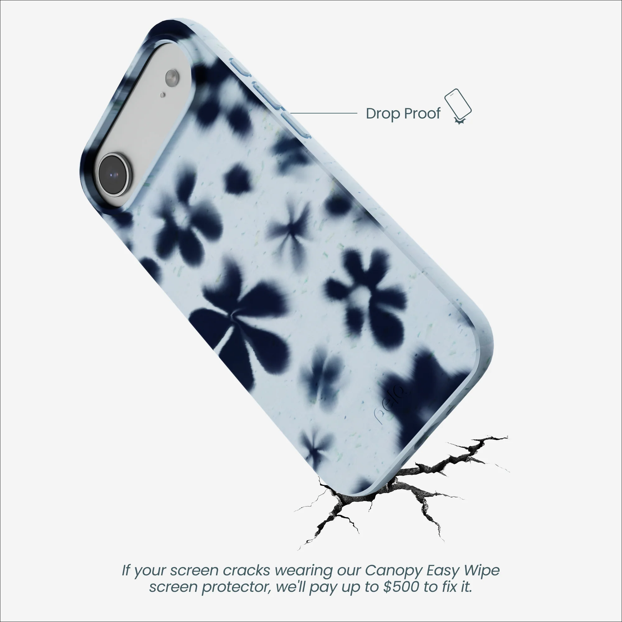 Powder Blue Hazy Daisies iPhone Air Case - Image 5