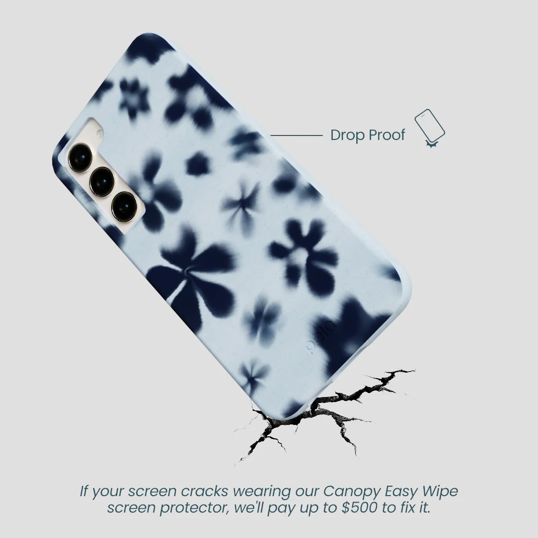 Powder Blue Hazy Daisies Samsung Galaxy S24+(Plus) Case - Image 5