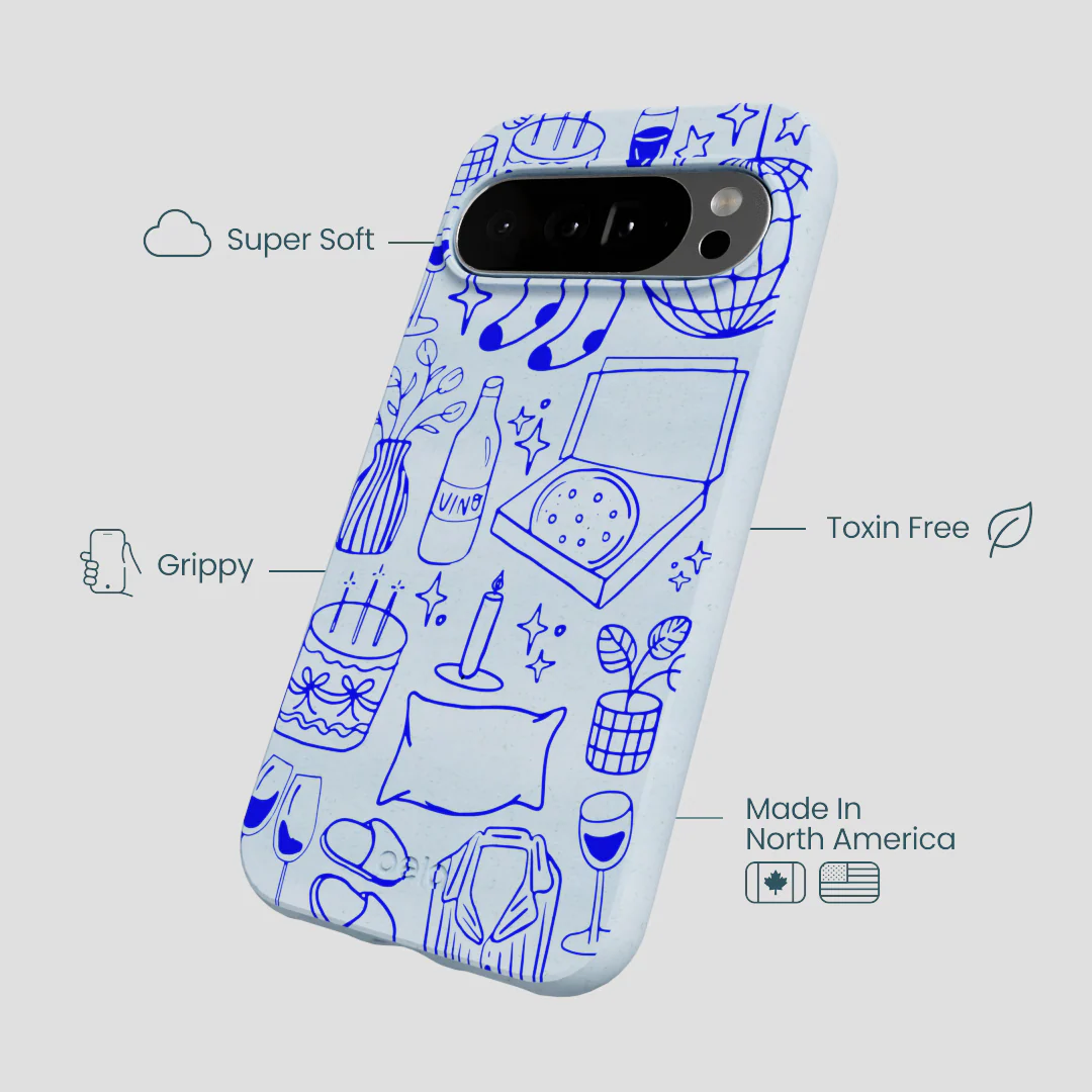 Powder Blue Home for Midnight Google Pixel 10 Pro XL Case - Image 4