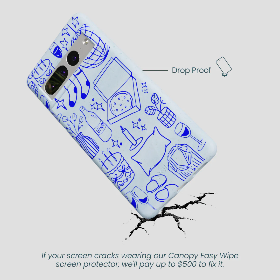 Powder Blue Home for Midnight Google Pixel 7 Pro Case - Image 5