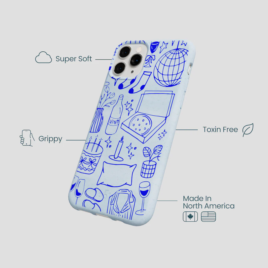 Powder Blue Home for Midnight iPhone 11 Pro Case - Image 4