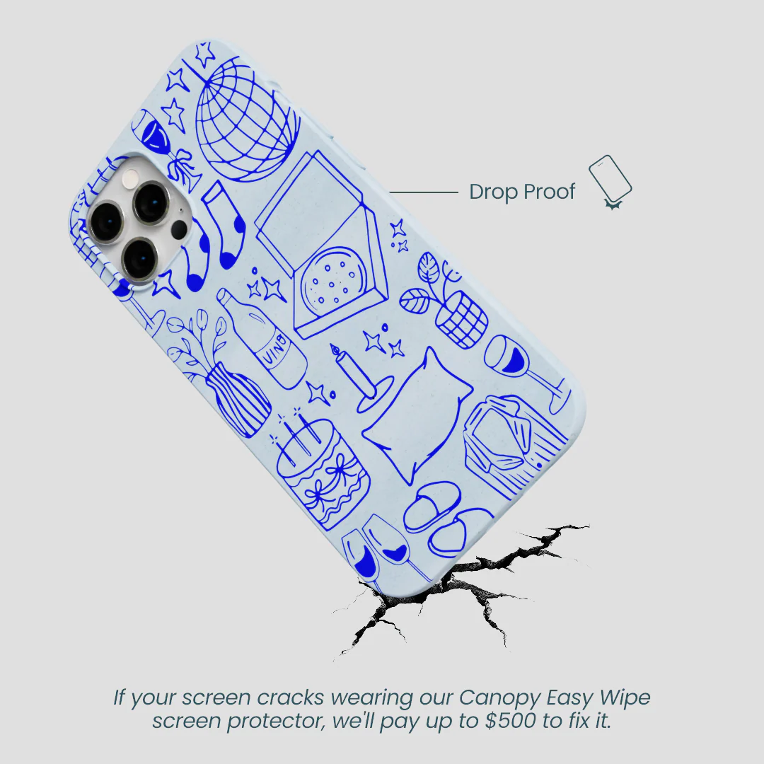 Powder Blue Home for Midnight iPhone 12 Pro Max Case - Image 5
