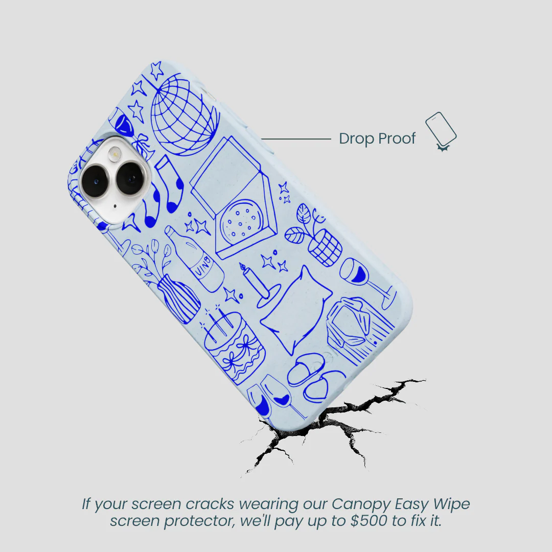 Powder Blue Home for Midnight iPhone 13 Case - Image 5