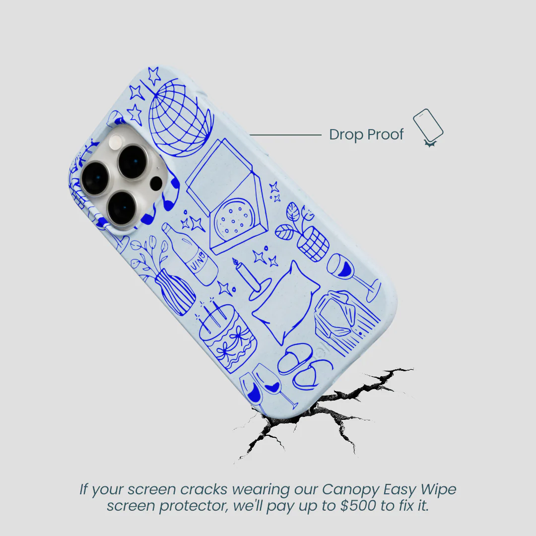 Powder Blue Home for Midnight iPhone 14 Pro Case - Image 5