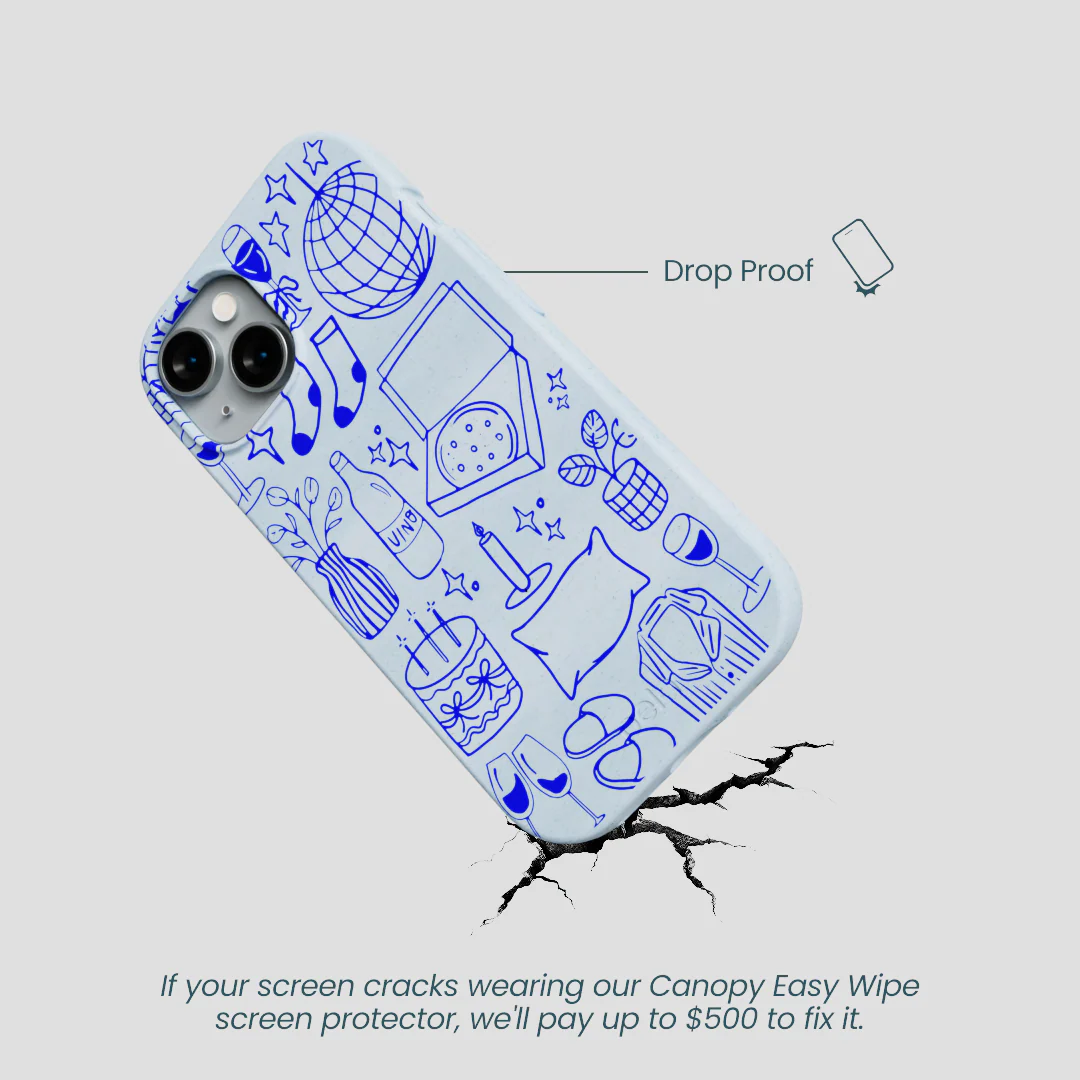 Powder Blue Home for Midnight iPhone 15 Case - Image 5