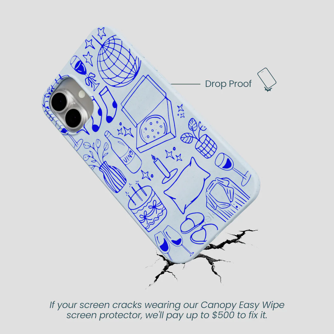 Powder Blue Home for Midnight iPhone 16 Plus Case - Image 5