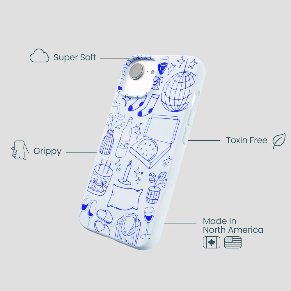 Powder Blue Home for Midnight iPhone 16e/17e Case - Image 4