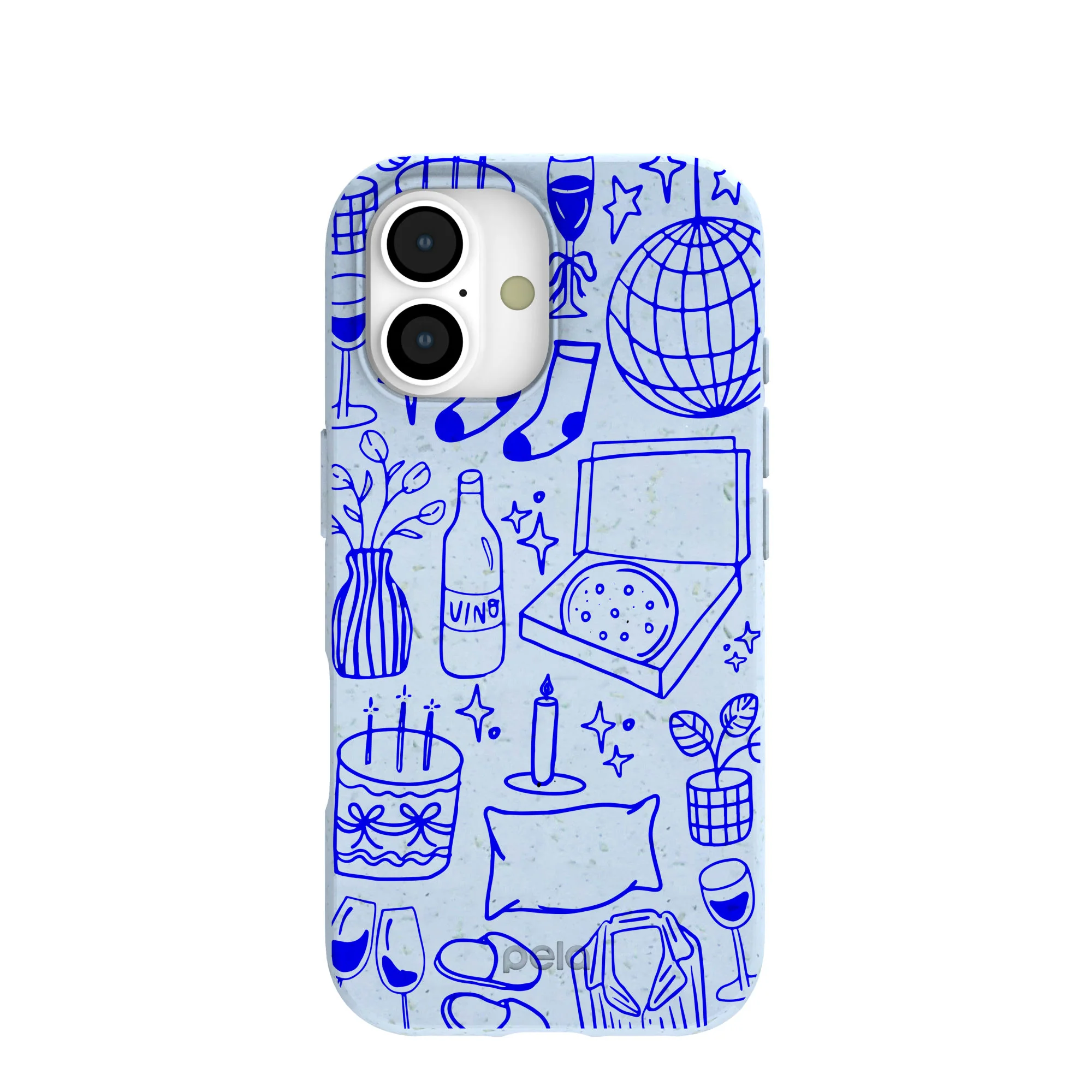 Powder Blue Home for Midnight iPhone 17 Case