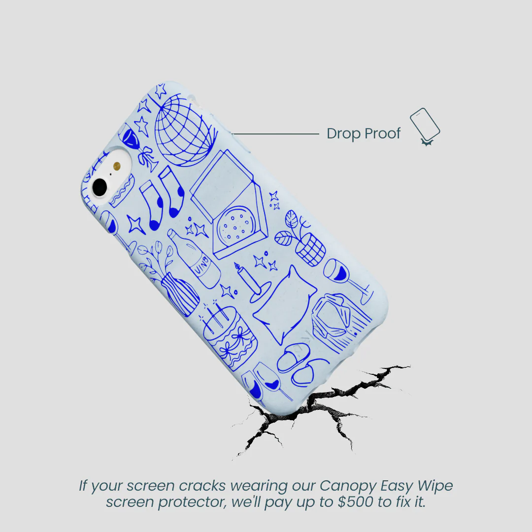 Powder Blue Home for Midnight iPhone 6/6s/7/8/SE Case - Image 5