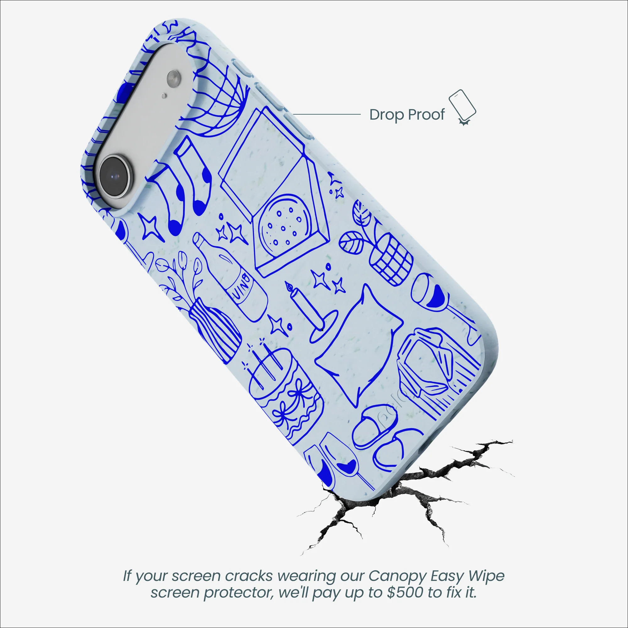 Powder Blue Home for Midnight iPhone Air Case - Image 5