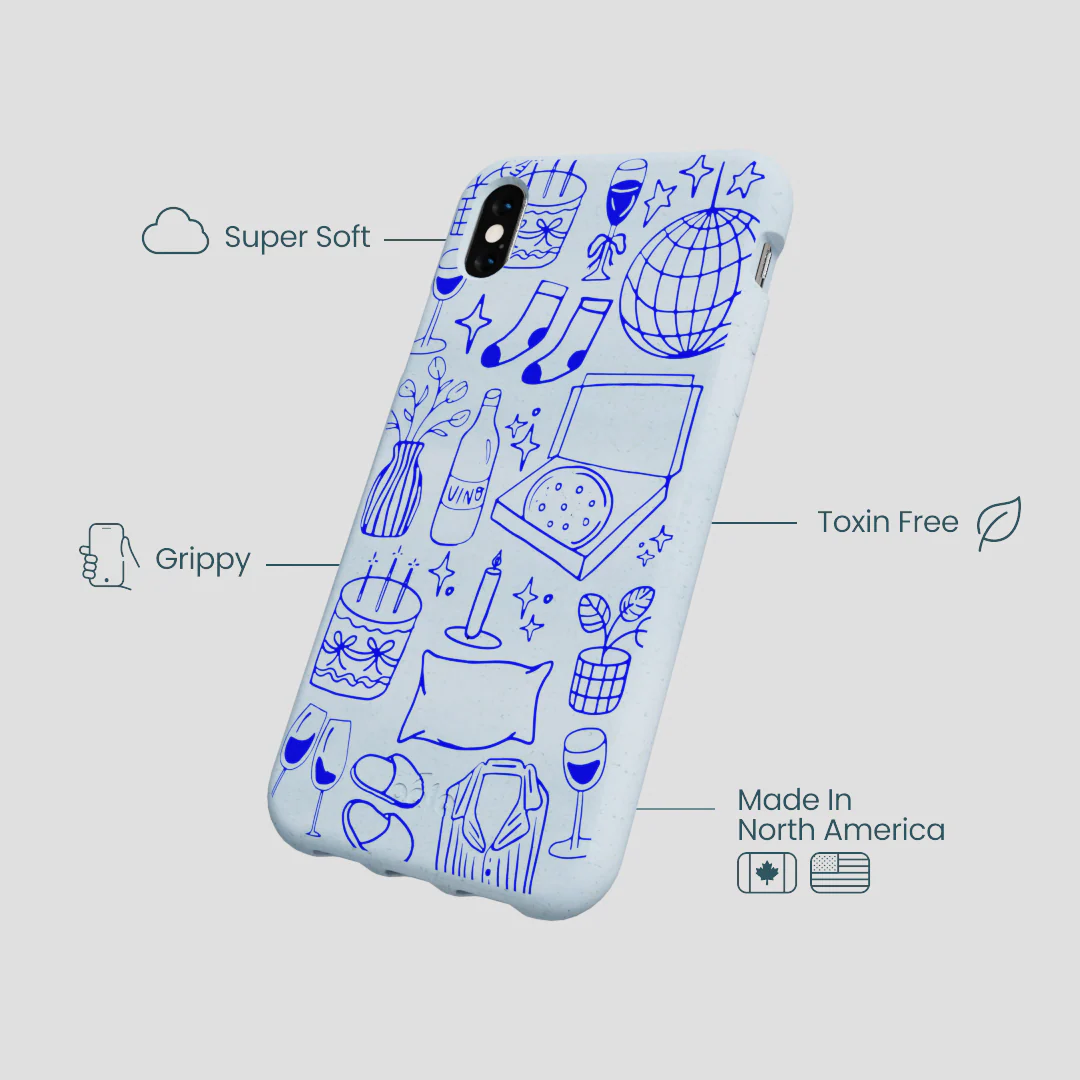 Powder Blue Home for Midnight iPhone XR Case - Image 4