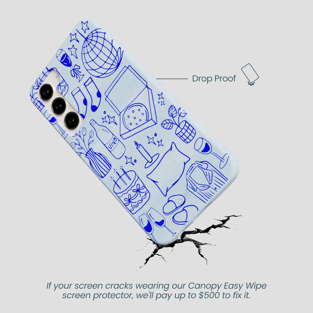 Powder Blue Home for Midnight Samsung Galaxy S23+(Plus) Case - Image 5