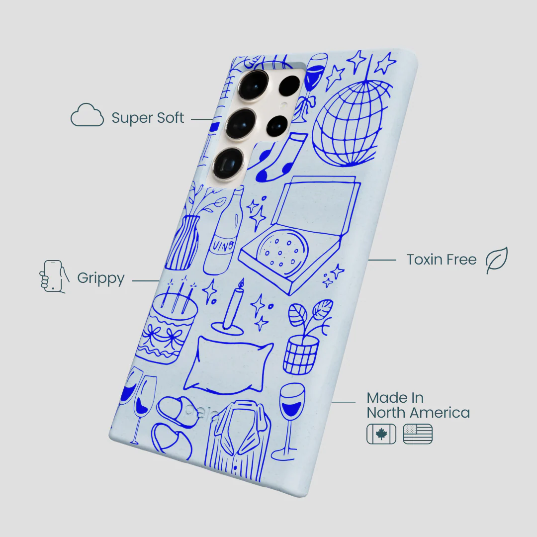 Powder Blue Home for Midnight Samsung Galaxy S24 Ultra Case - Image 4