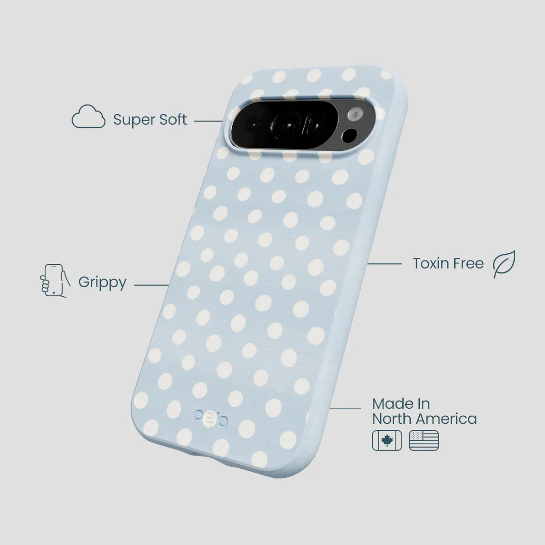 Powder Blue Indigo Dots Google Pixel 10/10 Pro Case - Image 4