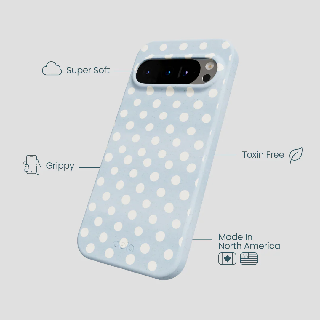Powder Blue Indigo Dots Google Pixel 9/9 Pro Case - Image 4