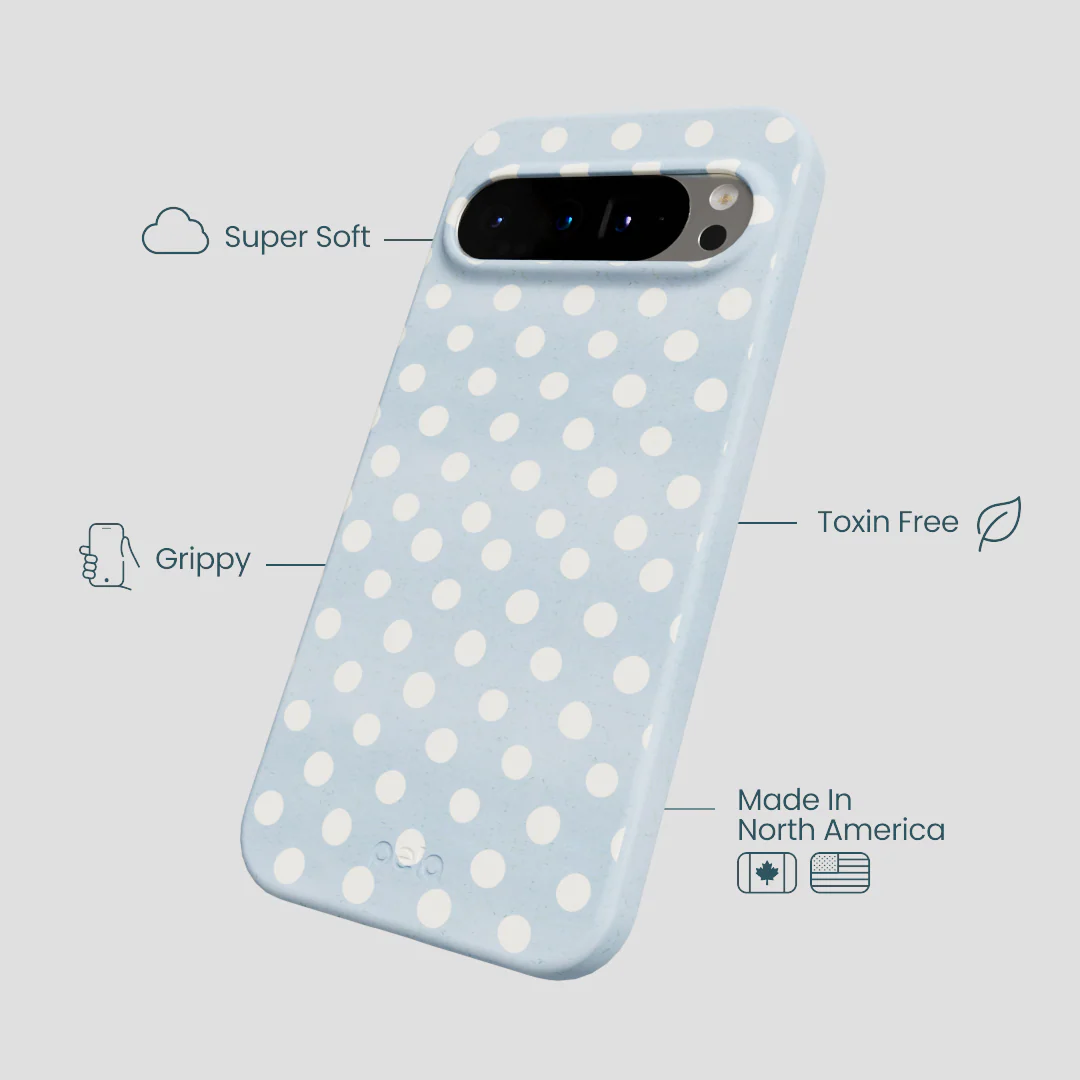 Powder Blue Indigo Dots Google Pixel 9 Pro XL Case - Image 4