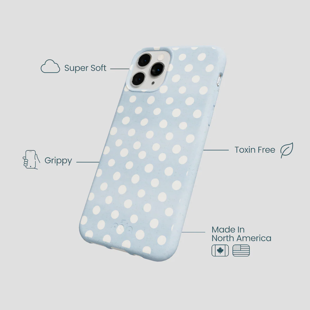 Powder Blue Indigo Dots iPhone 11 Pro Case - Image 4