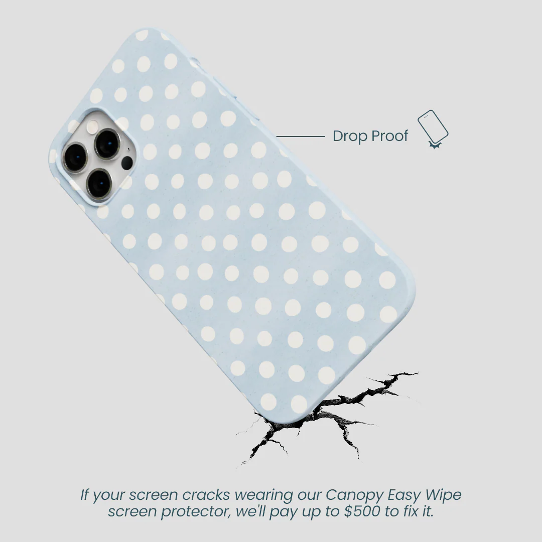 Powder Blue Indigo Dots iPhone 12 Pro Max Case - Image 5
