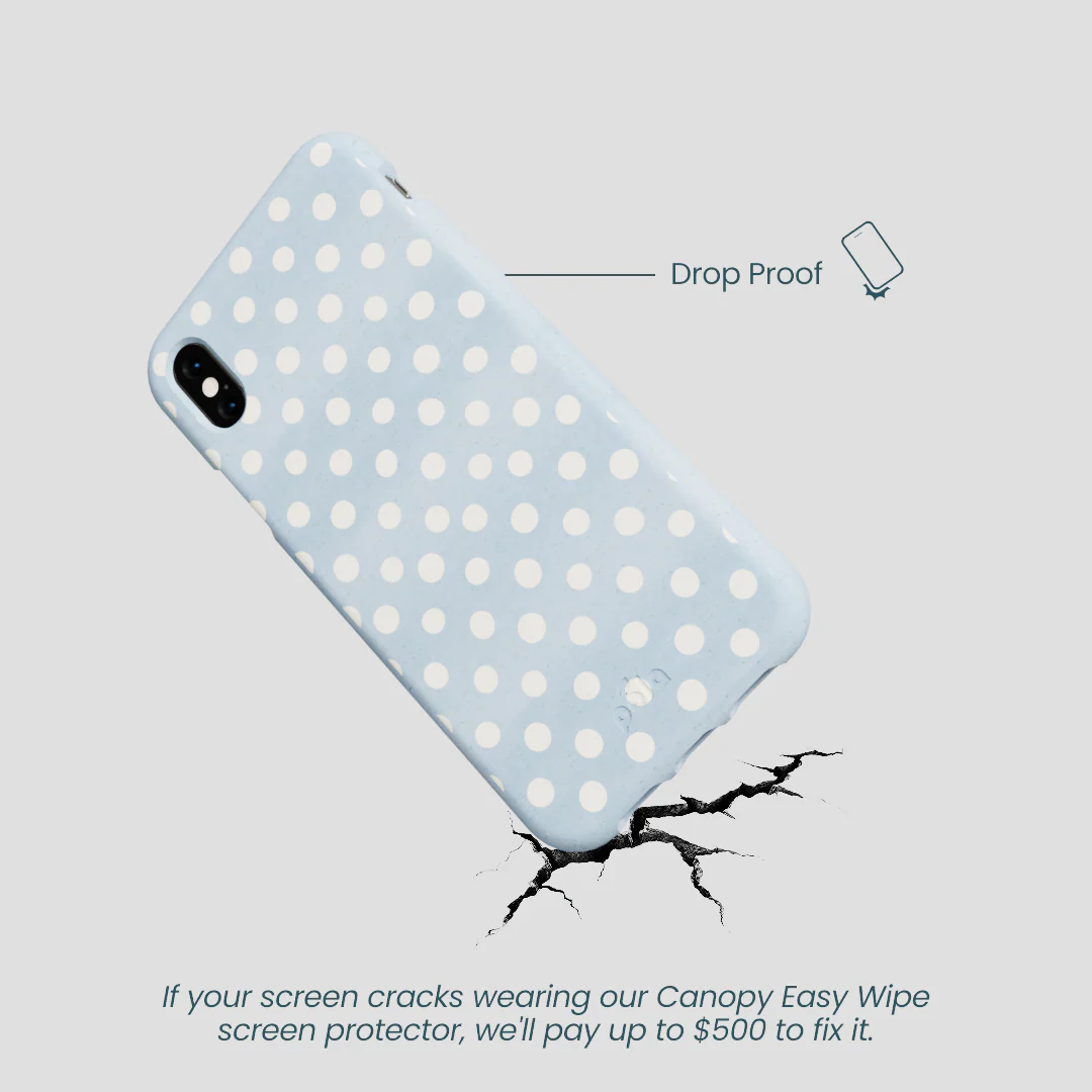 Powder Blue Indigo Dots iPhone XR Case - Image 5
