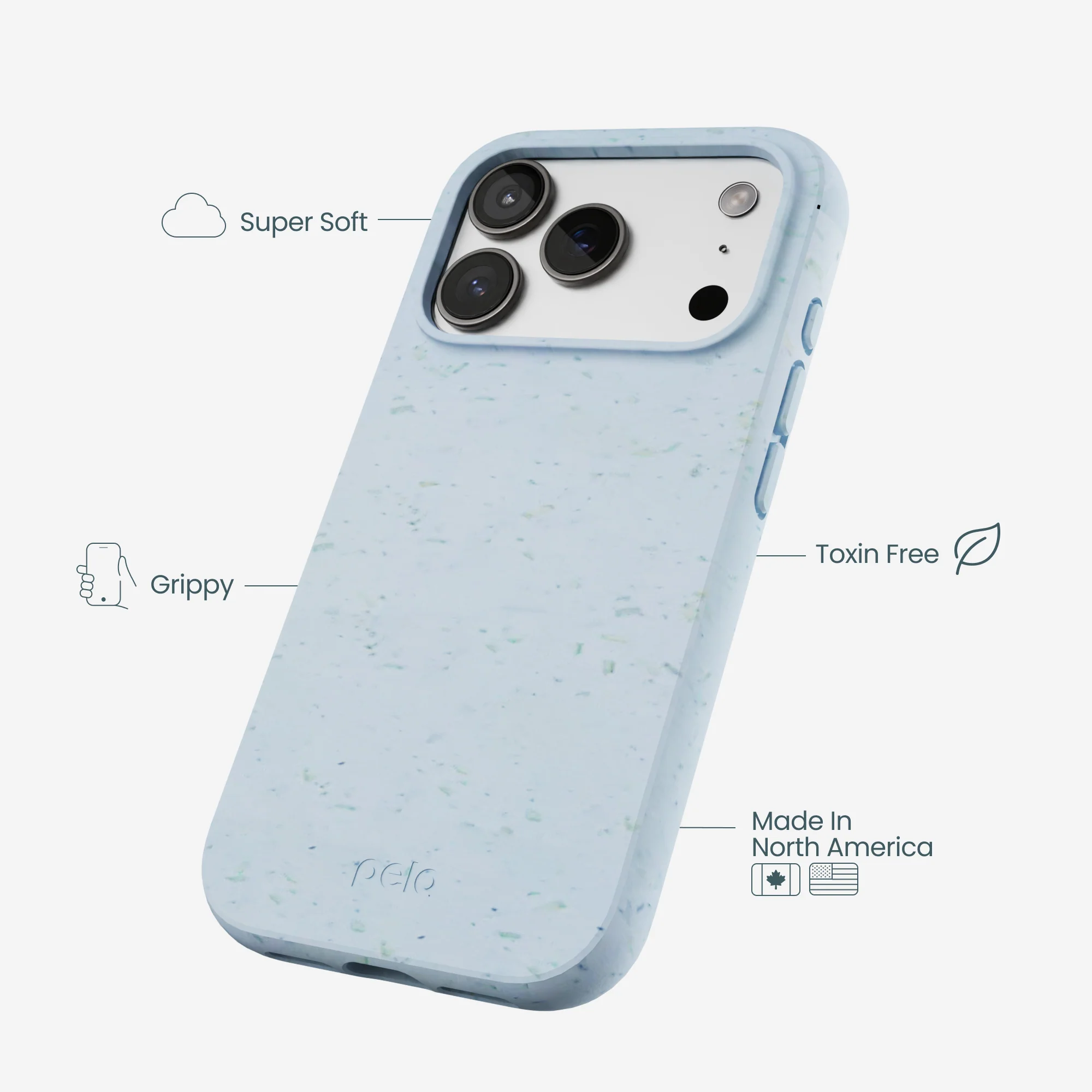 Powder Blue iPhone 17 Pro Case - Image 4