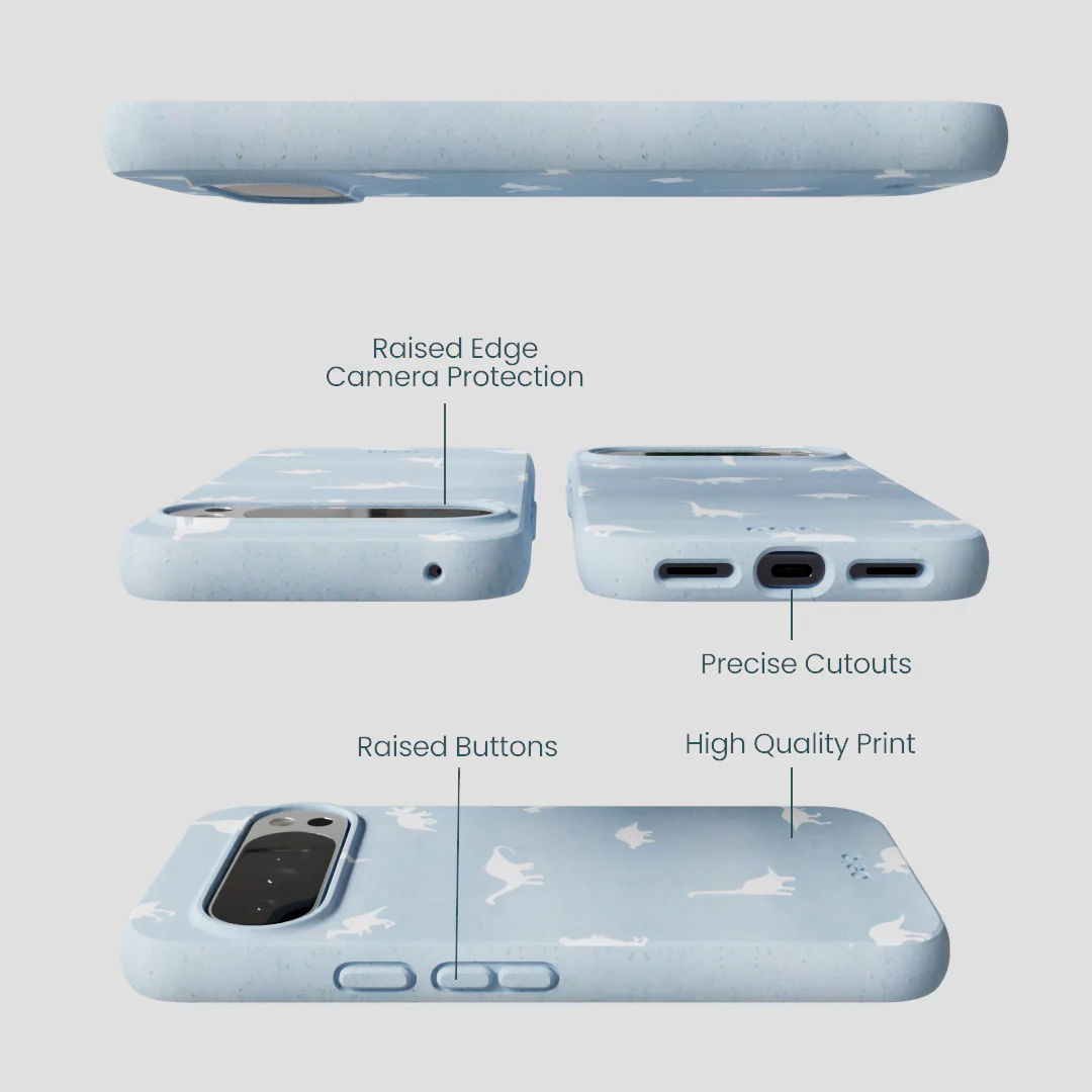 Powder Blue Lil Dinos Google Pixel 10 Pro XL Case - Image 2