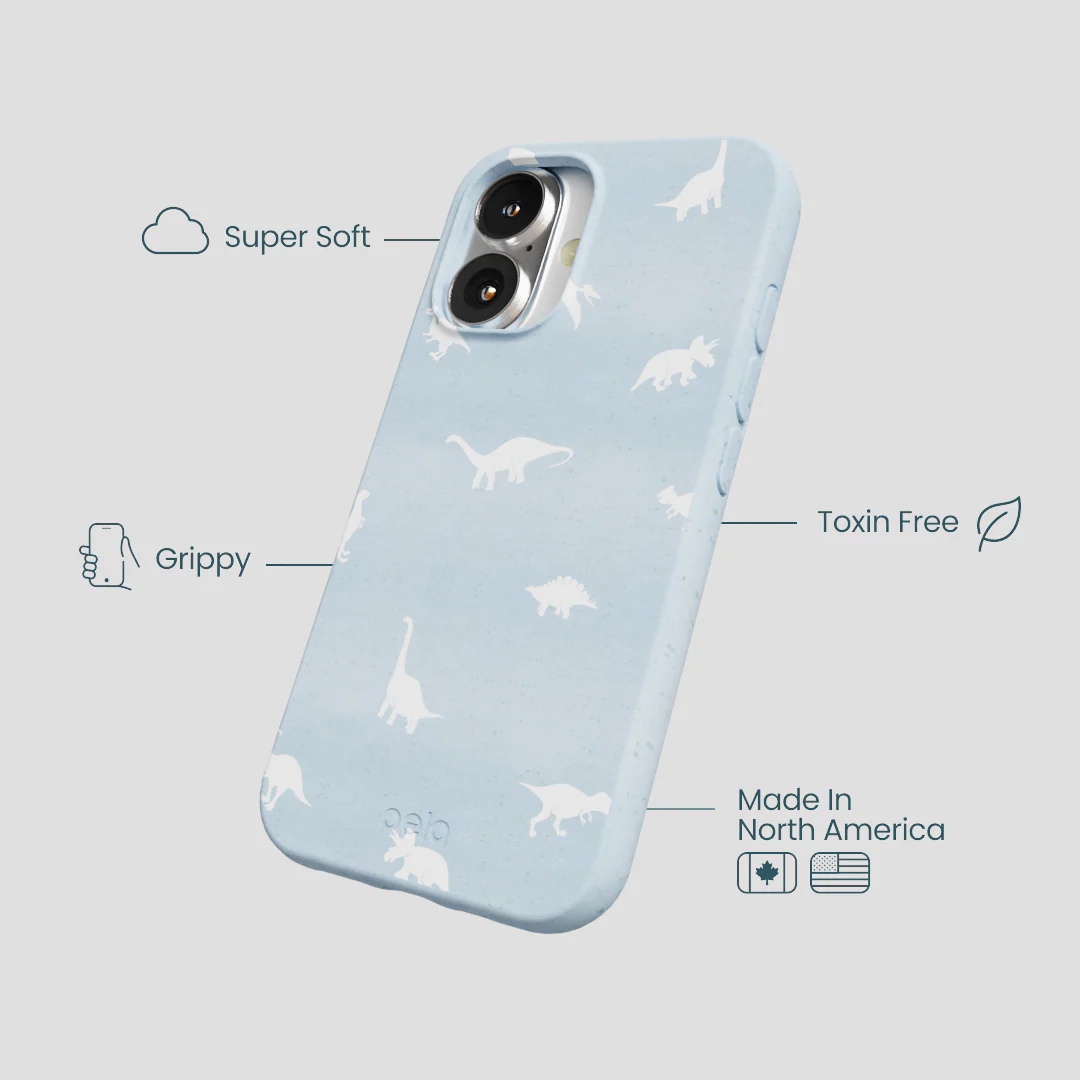 Powder Blue Lil Dinos iPhone 16 Case - Image 4