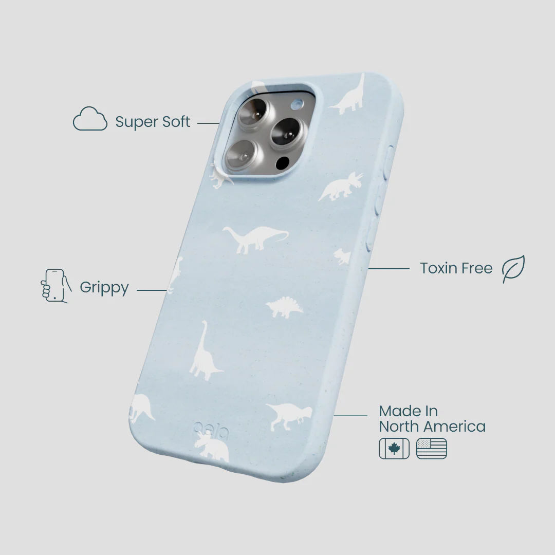 Powder Blue Lil Dinos iPhone 16 Pro Case - Image 4