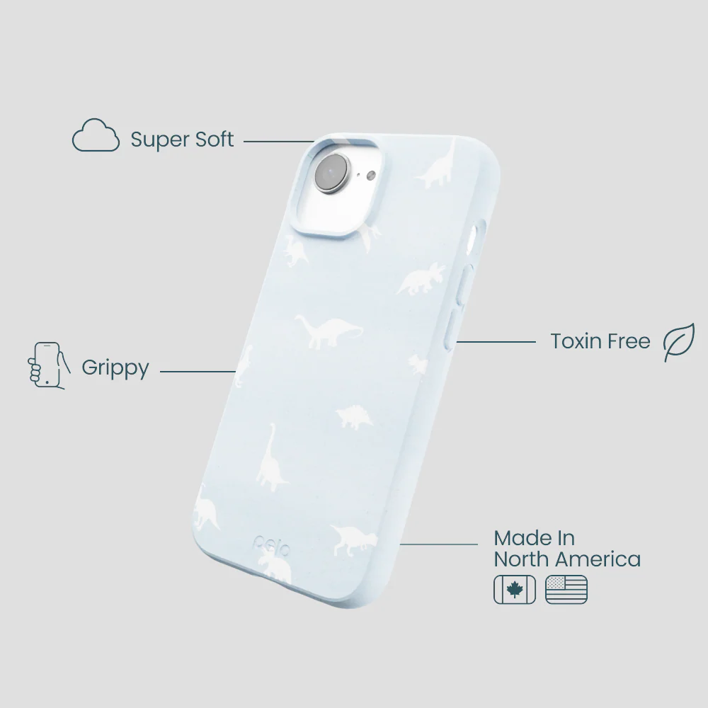 Powder Blue Lil Dinos iPhone 16e/17e Case - Image 4