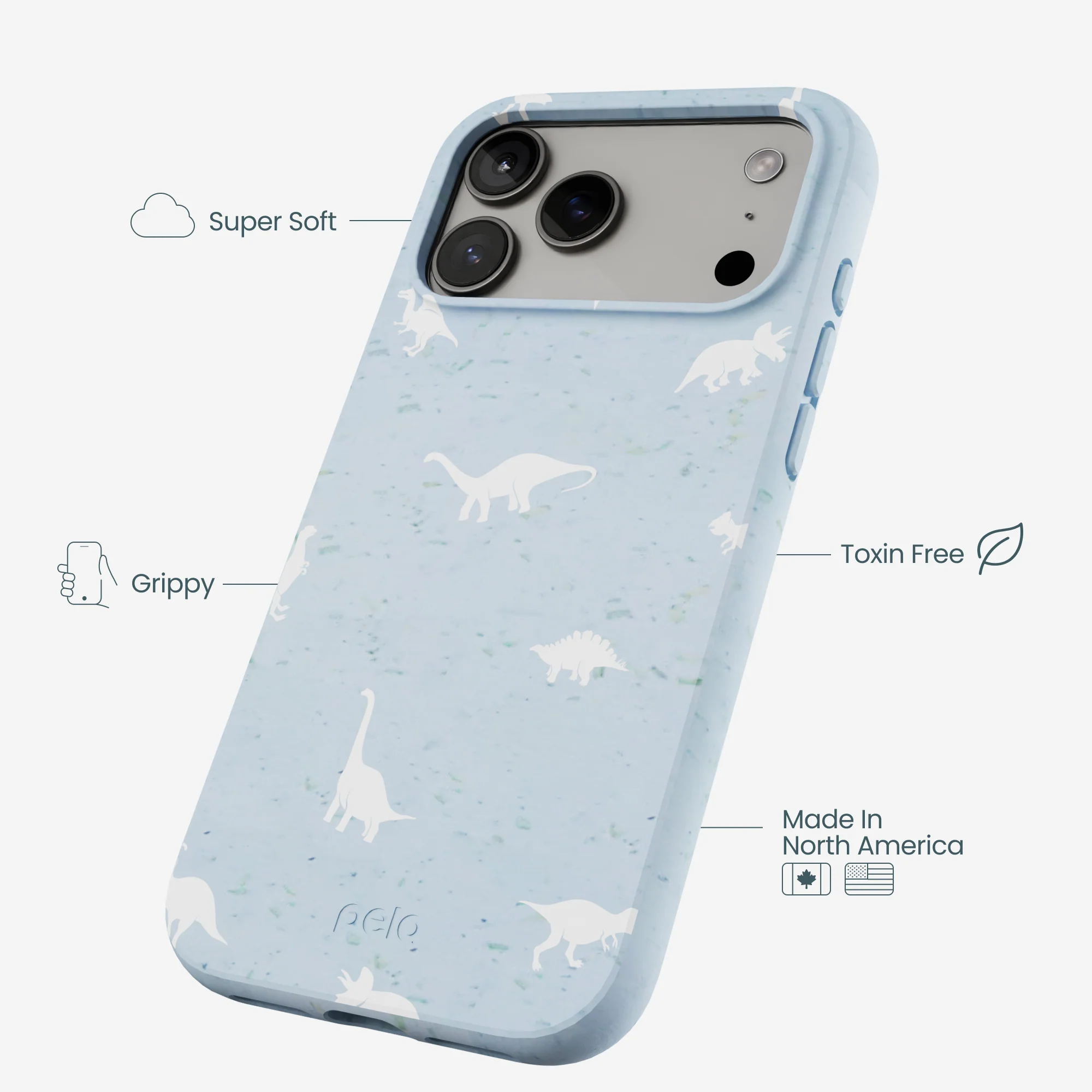Powder Blue Lil Dinos iPhone 17 Pro Max Case - Image 4