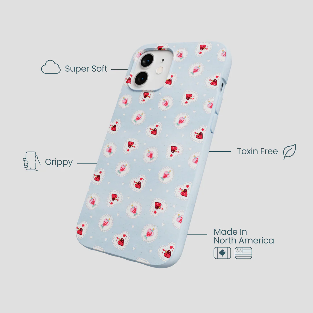 Powder Blue Love Potion iPhone 12/ iPhone 12 Pro Case - Image 4