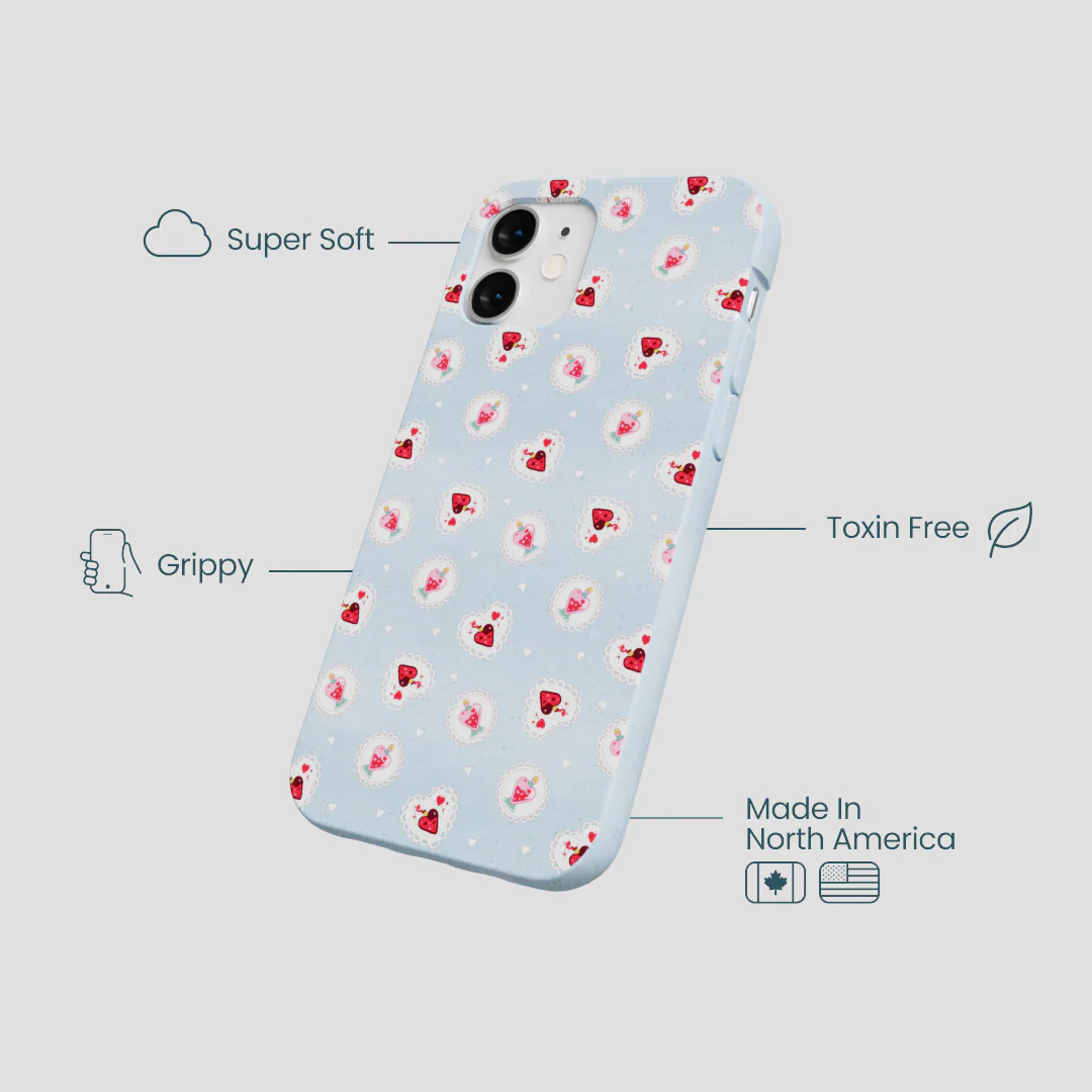 Powder Blue Love Potion iPhone 12 Mini Case - Image 4