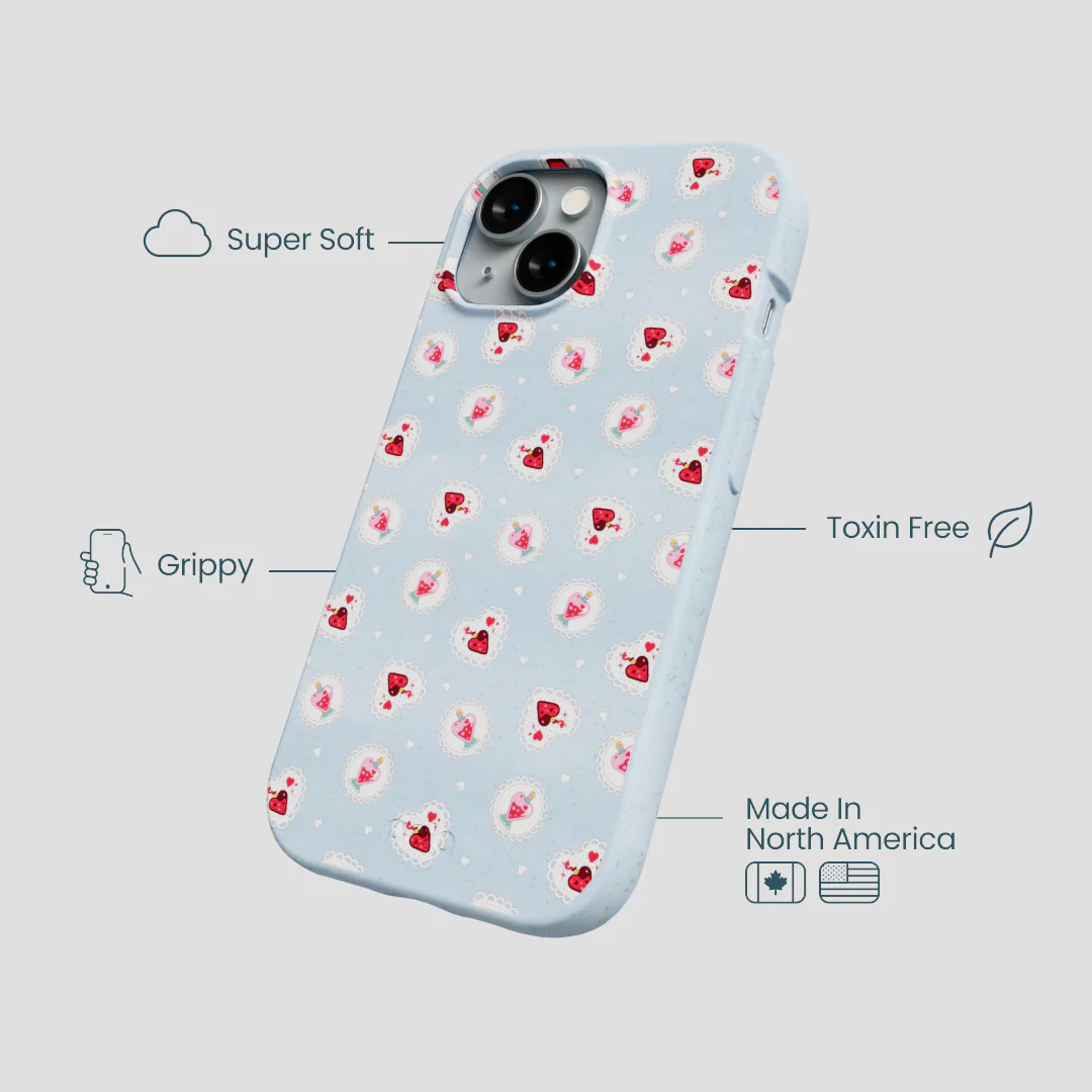 Powder Blue Love Potion iPhone 15 Case - Image 4