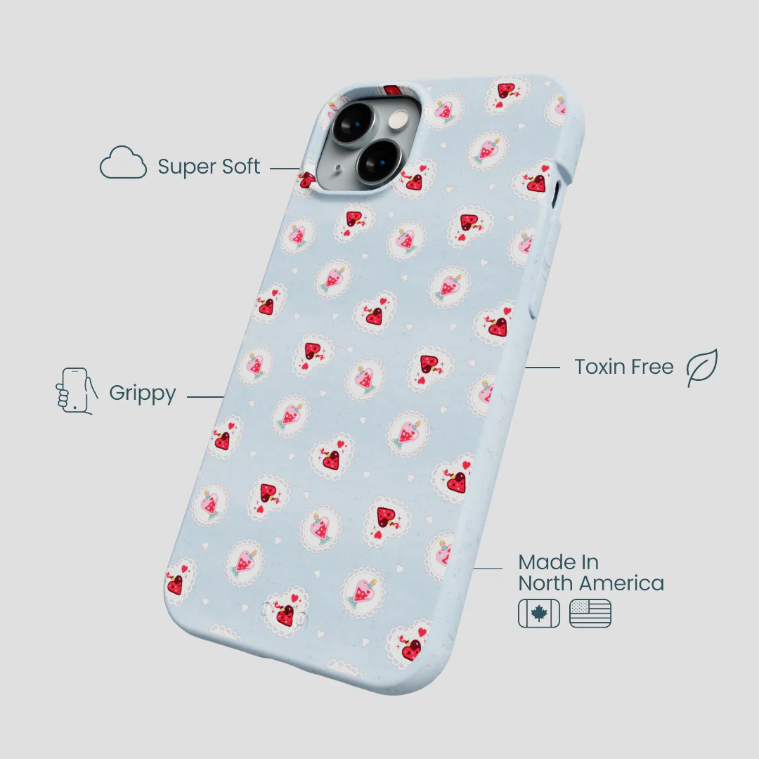 Powder Blue Love Potion iPhone 15 Plus Case - Image 4