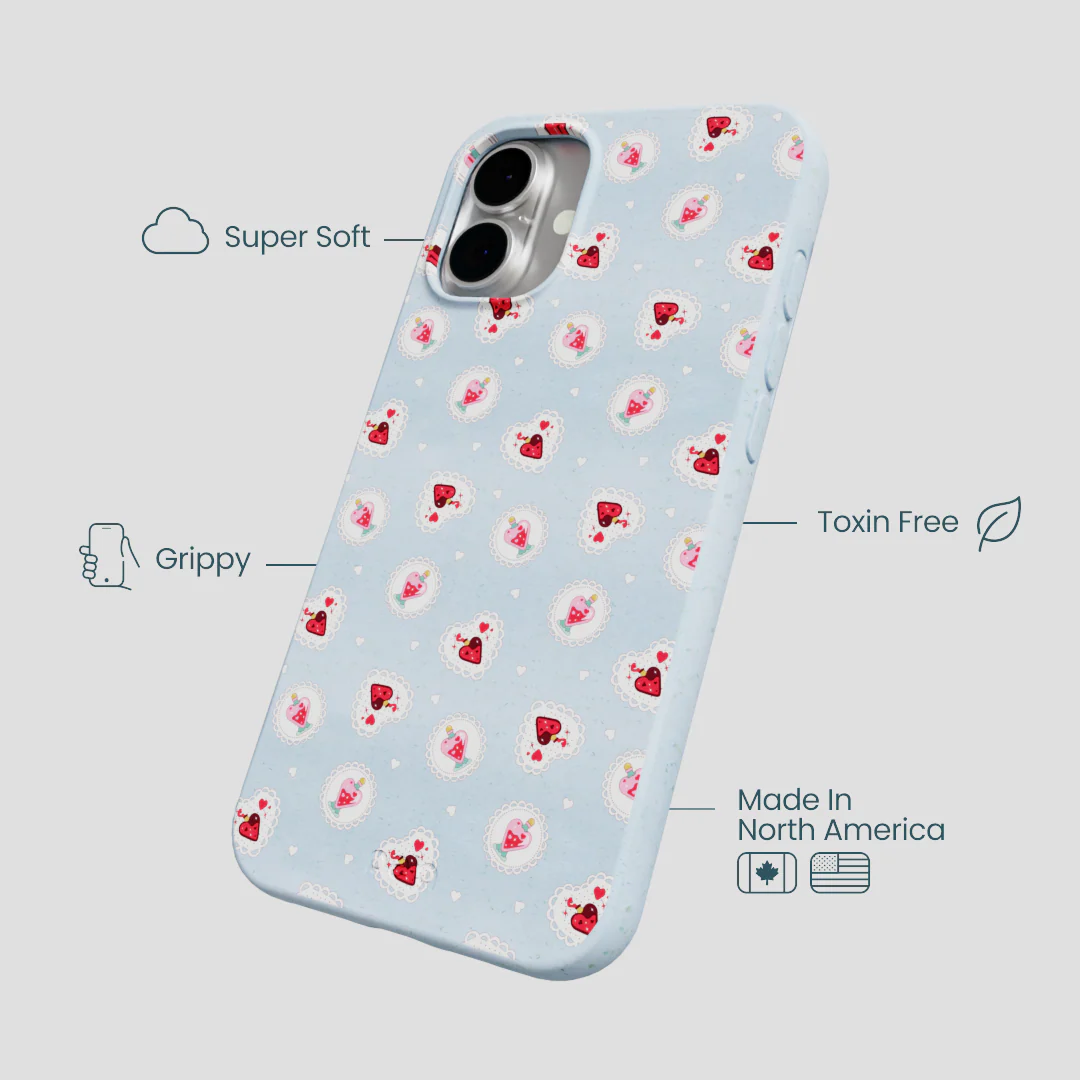 Powder Blue Love Potion iPhone 16 Plus Case - Image 4