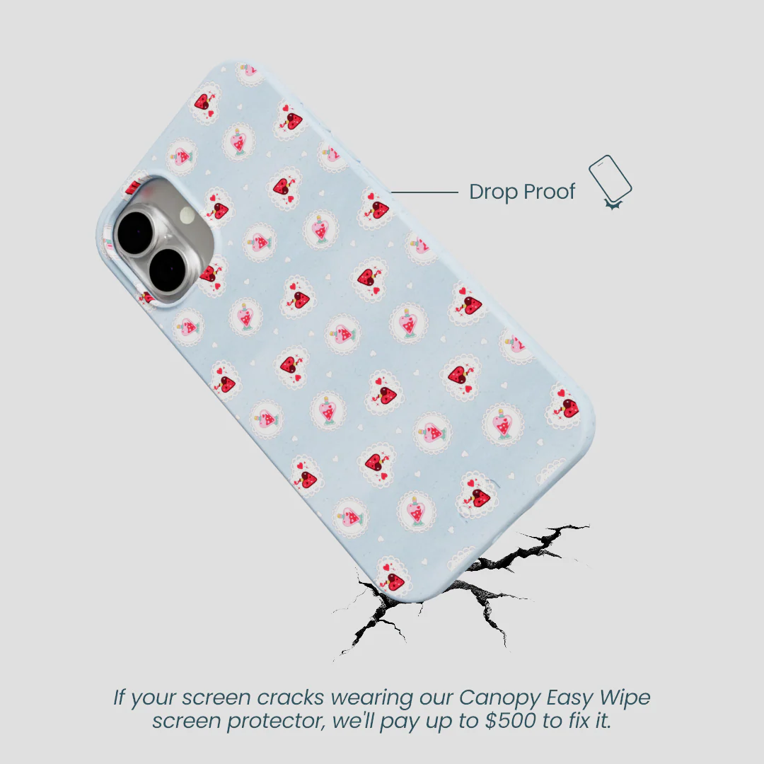 Powder Blue Love Potion iPhone 16 Plus Case - Image 5
