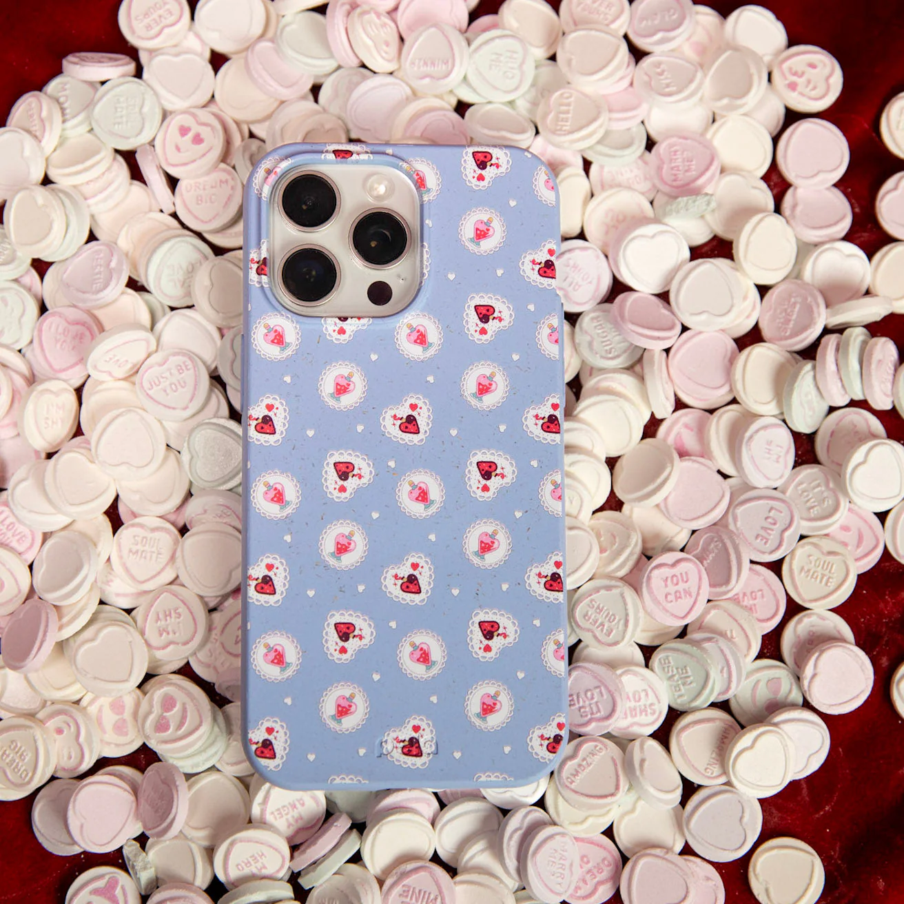 Powder Blue Love Potion iPhone 16 Pro Case - Image 2