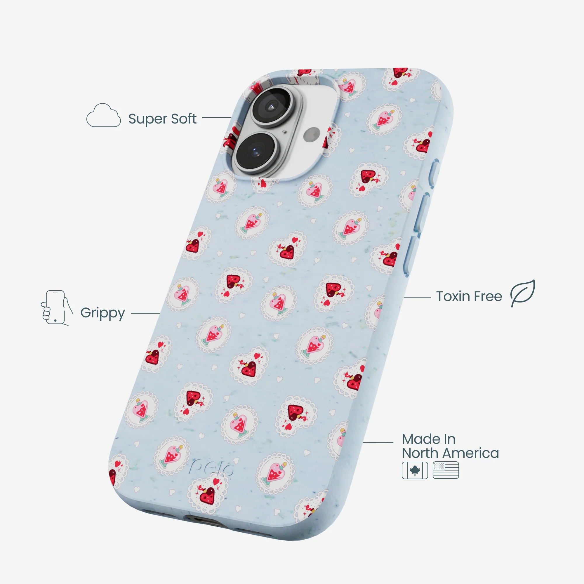 Powder Blue Love Potion iPhone 17 Case - Image 4