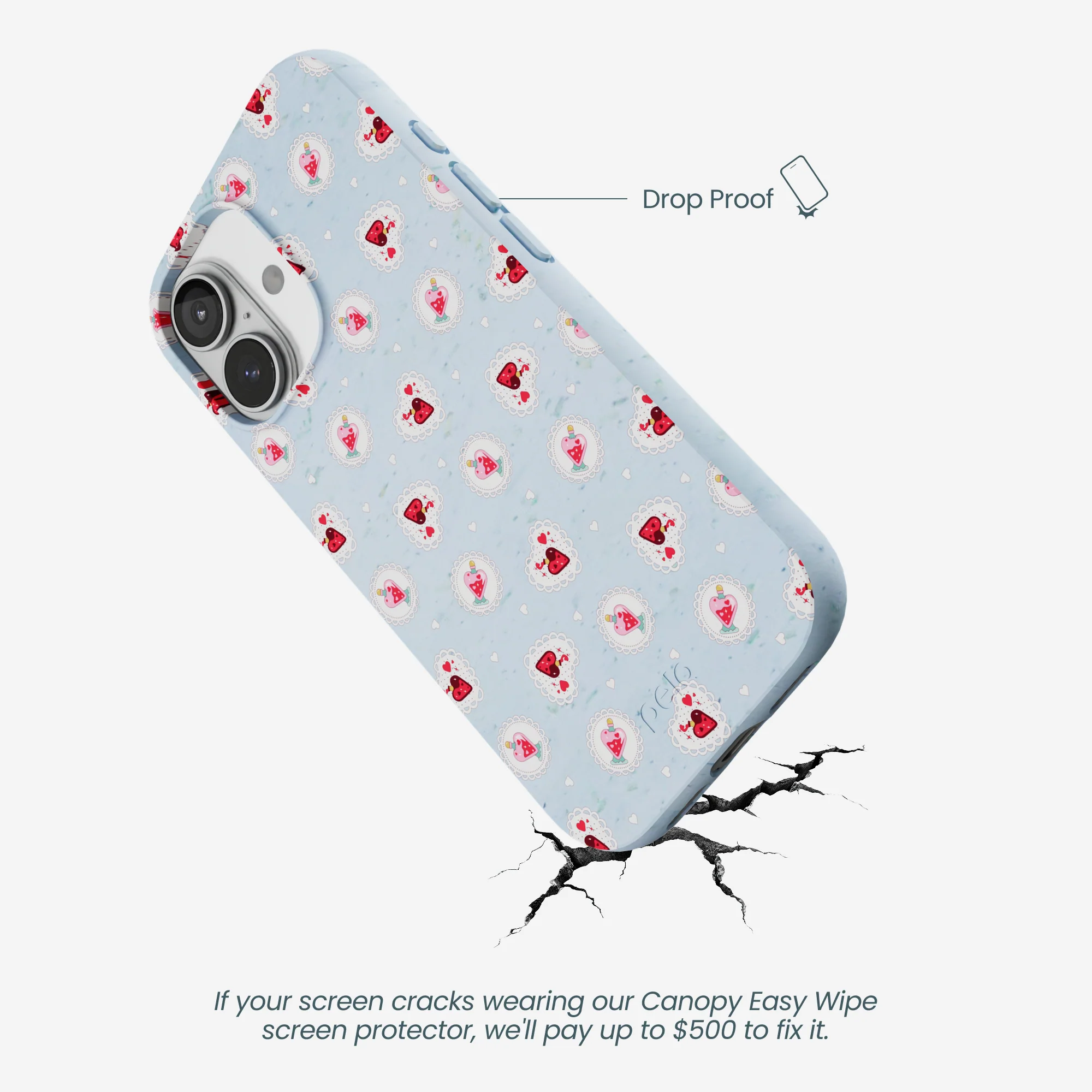 Powder Blue Love Potion iPhone 17 Case - Image 5