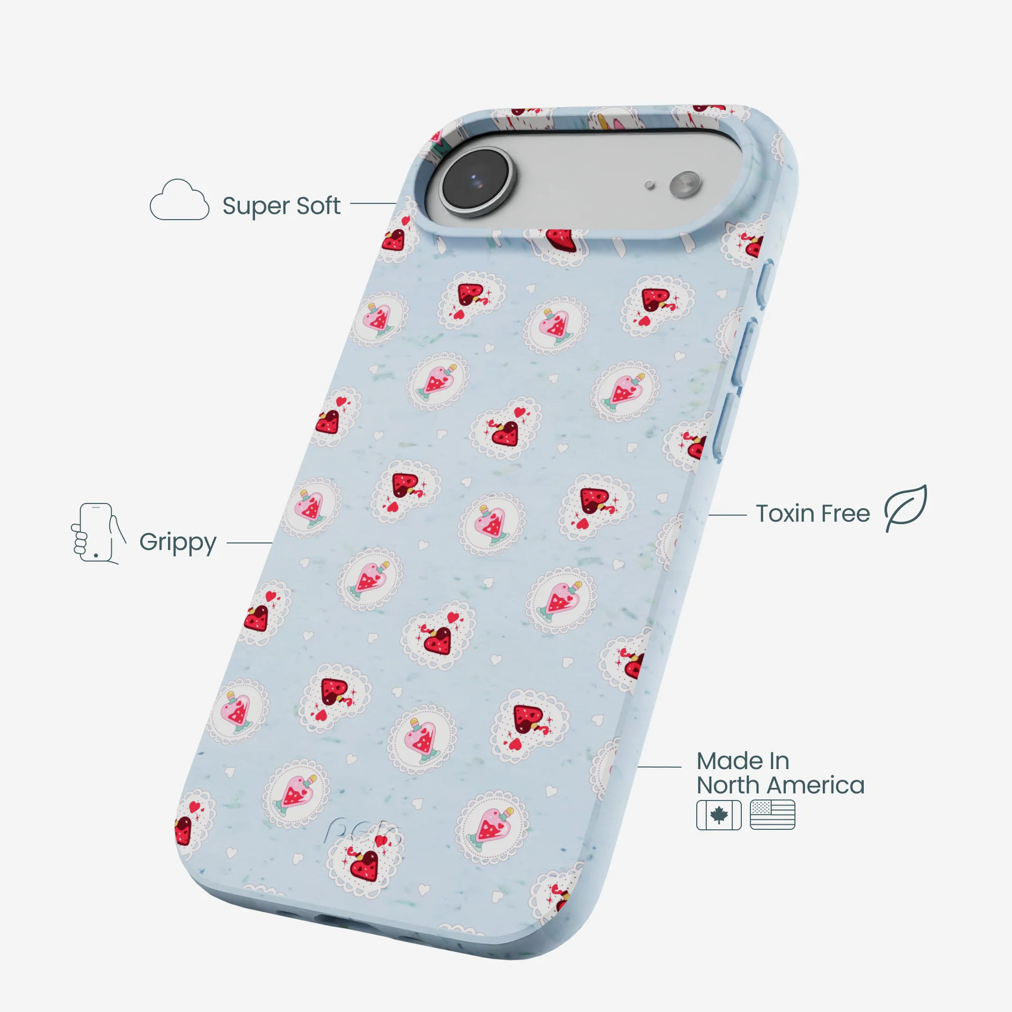 Powder Blue Love Potion iPhone Air Case - Image 4