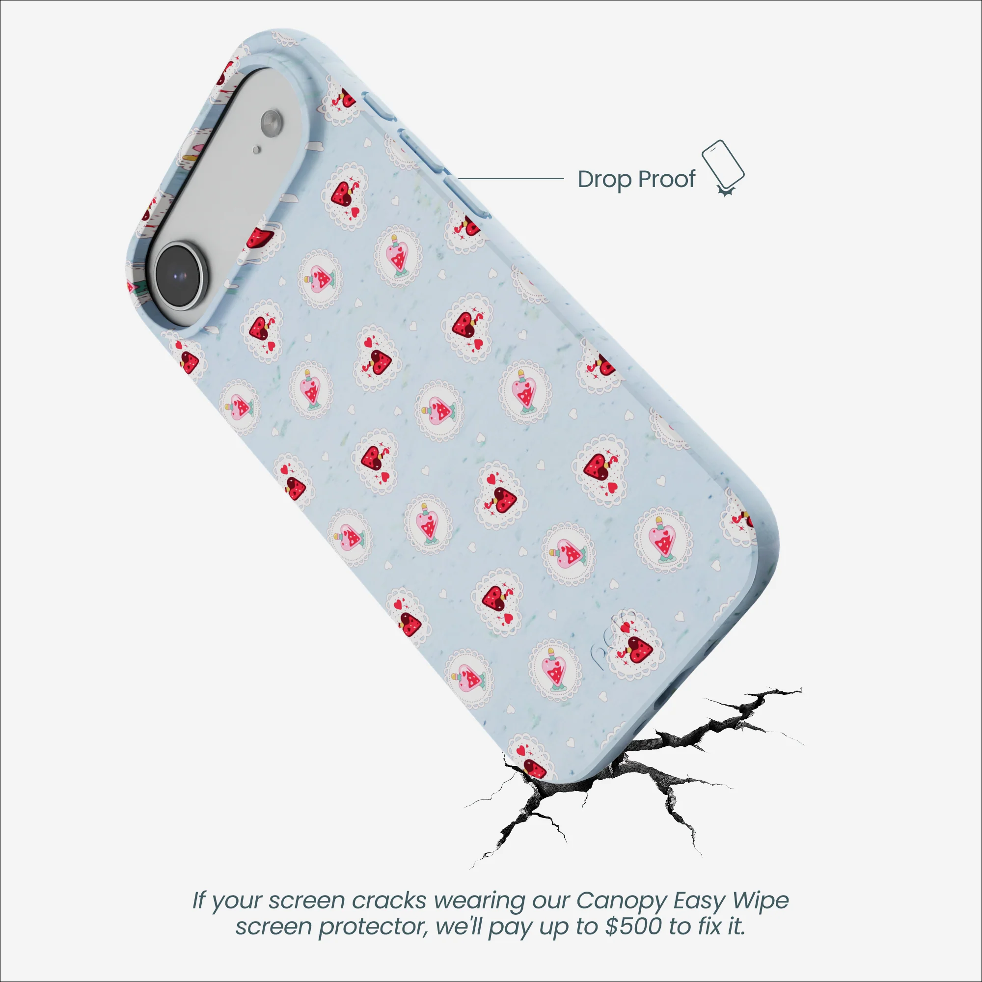 Powder Blue Love Potion iPhone Air Case - Image 5